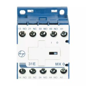 MX0 Mini Control contactor 4A 4P 415V AC 3NO+1NC AC-15 110V AC Coil 50 Hz