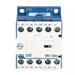 MX0 Mini Control contactor 4A 4P 415V AC 2NO+2NC AC-15 24V DC Coil