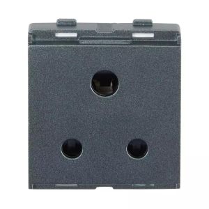 enGem 3 Pin Socket 6A with ISI  Stone Grey 