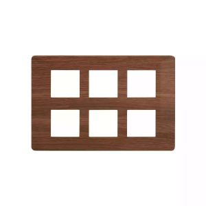 entice 12 module plate- Cinnamon Wood