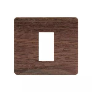 entice 1 module plate- Cinnamon Wood