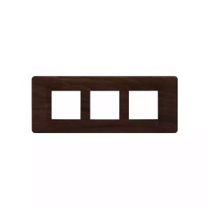 entice 6 module plate- Dark Chocolate Wood
