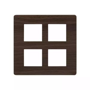 entice 8 M plate Square- Cinnamon Wood