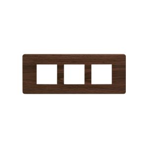 entice 6 module plate- Cinnamon Wood